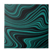 Carreau Agate Wavy Black & Emerald (Devant)