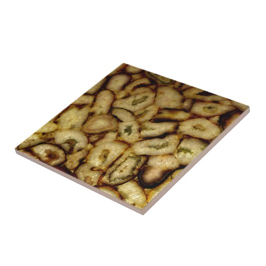 Carreau Agates de quartz vert de Terre (Côté)