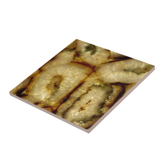 Carreau Agates de quartz vert de Terre (Côté)