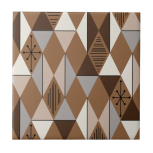 Carreau Age atomique Art Diamonds Café Brown