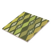 Carreau Âge atomique Colonnes MCM Vert olive (Côté)