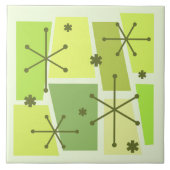 Carreau Age atomique Pop Art Chartreuse (Devant)