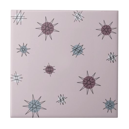 Carreau Âge atomique Starburst Planètes Lumière violet (Devant)