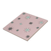 Carreau Âge atomique Starburst Planètes Rose rose (Côté)