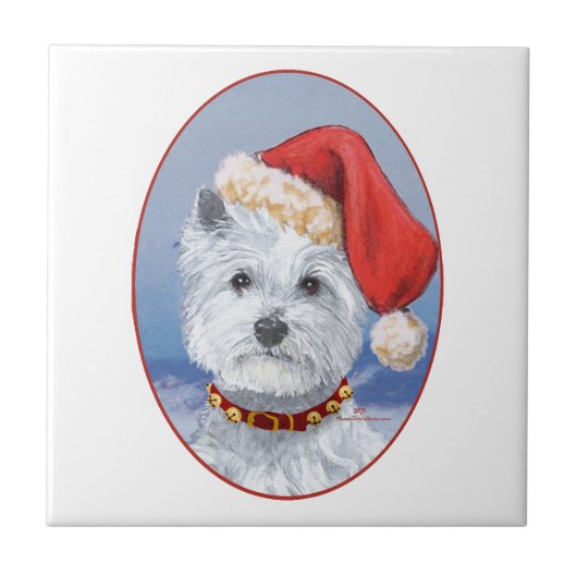 Carreau Aide du Père Noël Westie (Devant)