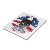 Carreau aigle américain (Côté)