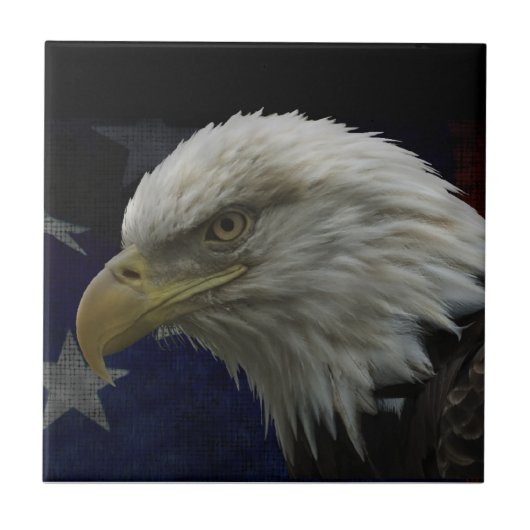 Carreau Aigle et drapeau patriotiques (Devant)