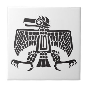 Carreau Aigle, hiéroglyphe mexicain(Maya)