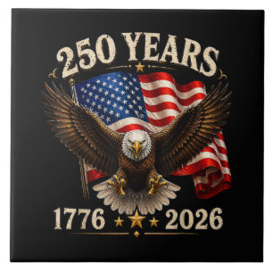 Carreau Aigle patriotique USA 250e anniversaire
