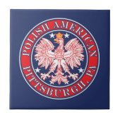 Carreau Aigle polonaise de Pittsburgh en Pennsylvanie (Devant)