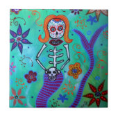 CARREAU AIGUE-MARINE DE SIRÈNE (Devant)