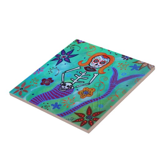 CARREAU AIGUE-MARINE DE SIRÈNE (Côté)