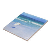 Carreau Aiguille côtière de Snowy Egret (Côté)