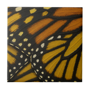 Carreau Aile de papillon monarque jaune orange Mariposa