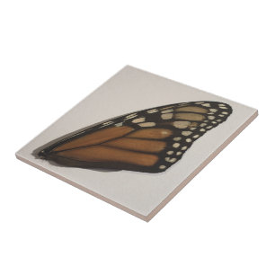 Carreau Aile de papillon monarque sur papier