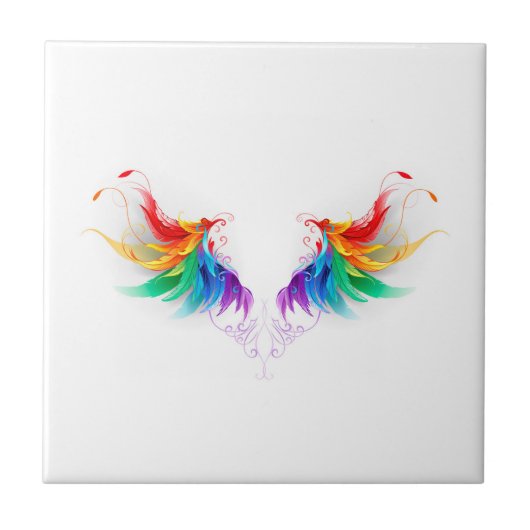 Carreau Ailes arc-en-ciel douces (Devant)