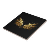 Carreau Ailes d'Ange d'or sur arrière - plan noir (Côté)