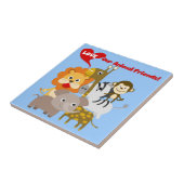 Carreau Aimez nos amis animaux (Côté)