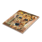 Carreau Airedale de l'Action de grâce (Côté)