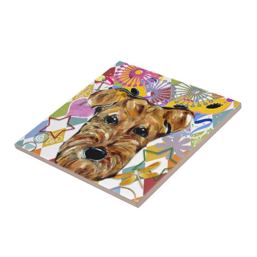 CARREAU AIREDALE TERRIER (Côté)