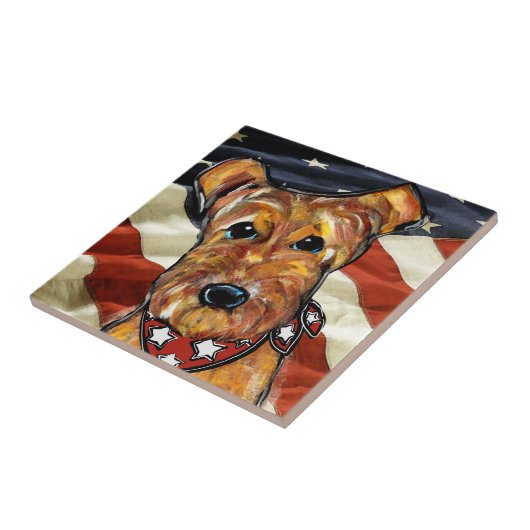 CARREAU AIREDALE TERRIER (Côté)