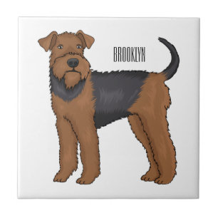 Carreau Airedale terrier dog cartoon