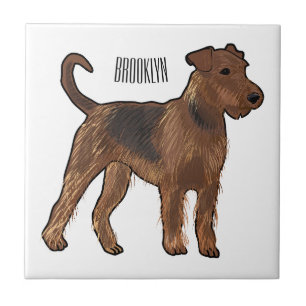 Carreau Airedale terrier dog cartoon