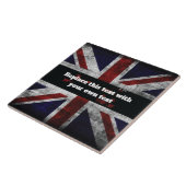 Carreau Ajouter du texte sur le drapeau anglais Jeu d'orei (Côté)