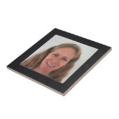 Carreau Ajouter un cadre Carré noir photo (Côté)