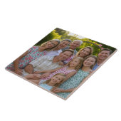 Carreau Ajouter une Personnaliser photo de réunion de fami (Côté)