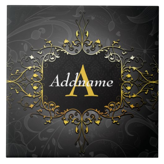 Carreau Ajouter votre nom et votre initiale (Devant)