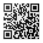 Carreau Ajouter votre propre code QR texte Scan Minimal Si (Devant)
