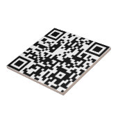 Carreau Ajouter votre propre code QR texte Scan Minimal Si (Côté)