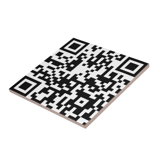 Carreau Ajouter votre propre code QR texte Scan Minimal Si (Côté)