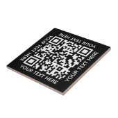 Carreau Ajouter votre propre code QR texte Scan Minimal Si (Côté)