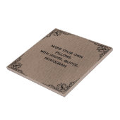 CARREAU AJOUTER VOTRE PROPRE TEXTE (Côté)