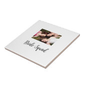 Carreau Ajoutez votre nom photo bridesmaid squad marié par (Côté)