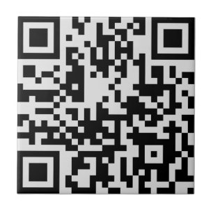 Carreau Ajoutez votre propre code QR texte Scan Minimal Si
