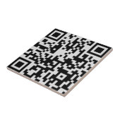 Carreau Ajoutez votre propre code QR texte Scan Minimal Si (Côté)