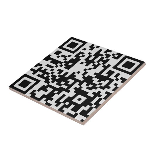 Carreau Ajoutez votre propre code QR texte Scan Minimal Si (Côté)