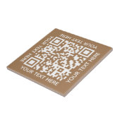 Carreau Ajoutez votre propre code QR texte Scan Minimal Si (Côté)