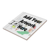 Carreau Ajoutez votre propre oeuvre d'art ou l'oeuvre d'en (Côté)