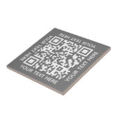 Carreau Ajoutez votre propre QR Code text Scan Minimal Sim (Côté)
