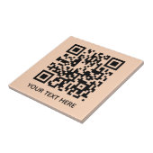 Carreau Ajoutez votre propre QR Code text Scan Minimal Sim (Côté)