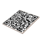 Carreau Ajoutez votre propre QR Code text Scan Minimal Sim (Côté)