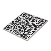 Carreau Ajoutez votre propre QR Code text Scan Minimal Sim (Côté)