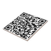 Carreau Ajoutez votre propre QR Code text Scan Minimal Sim (Côté)