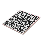 Carreau Ajoutez votre propre QR Code text Scan Minimal Sim (Côté)