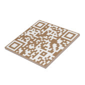 Carreau Ajoutez votre propre QR Code text Scan Minimal Sim (Côté)