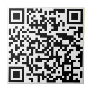Carreau Ajoutez votre propre QR Code text Scan Minimal Sim